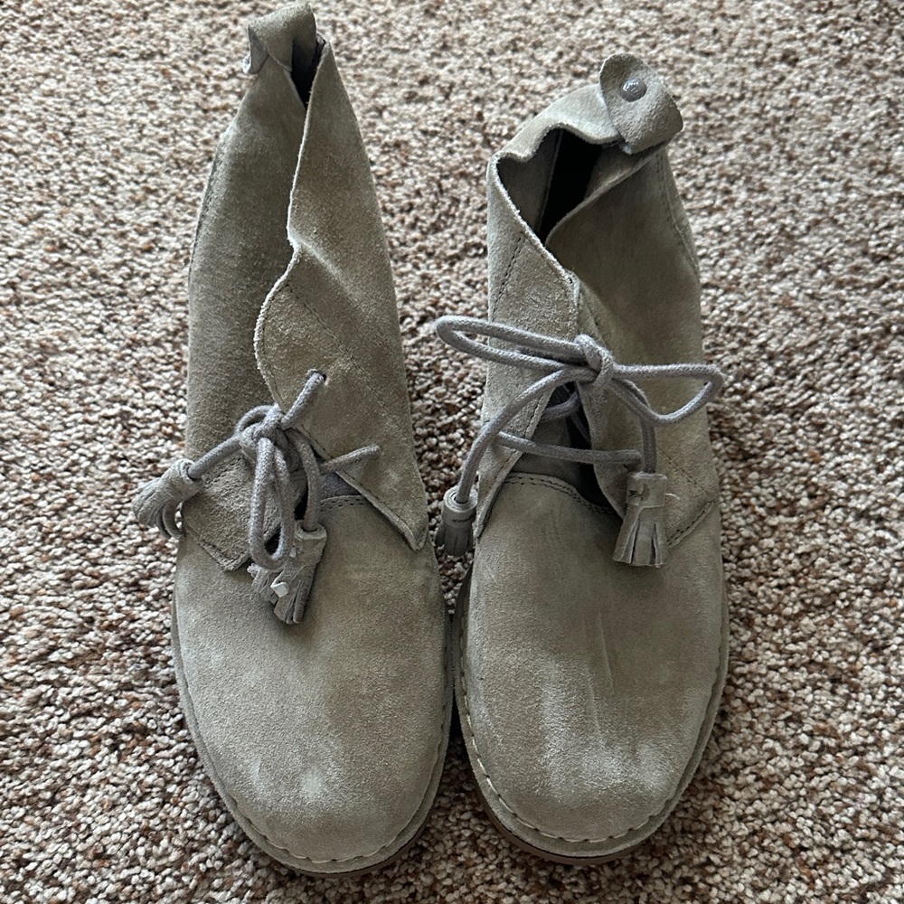 Stylish tan Suede Women's Ankle Boots